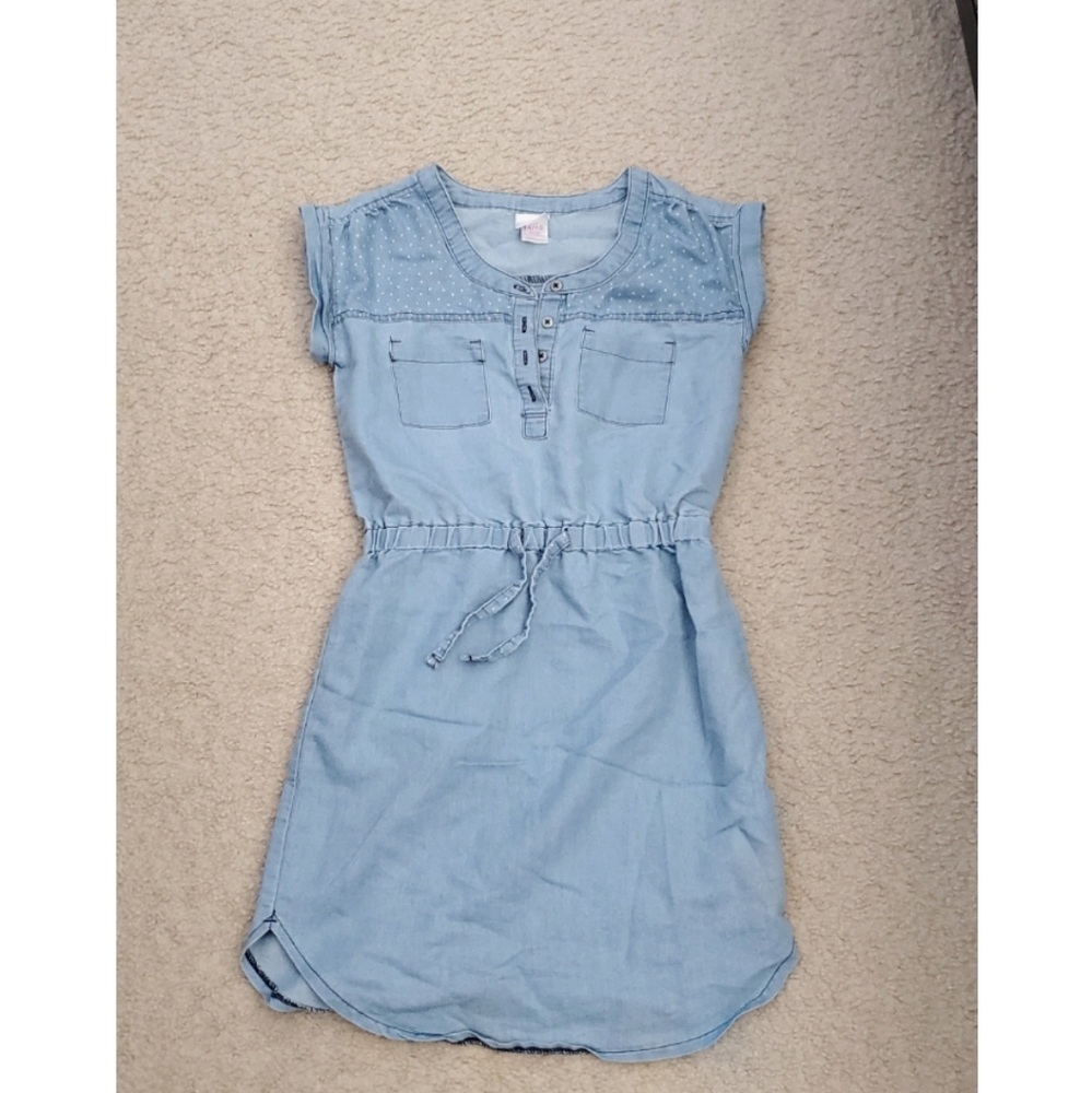 Denim Print Dress